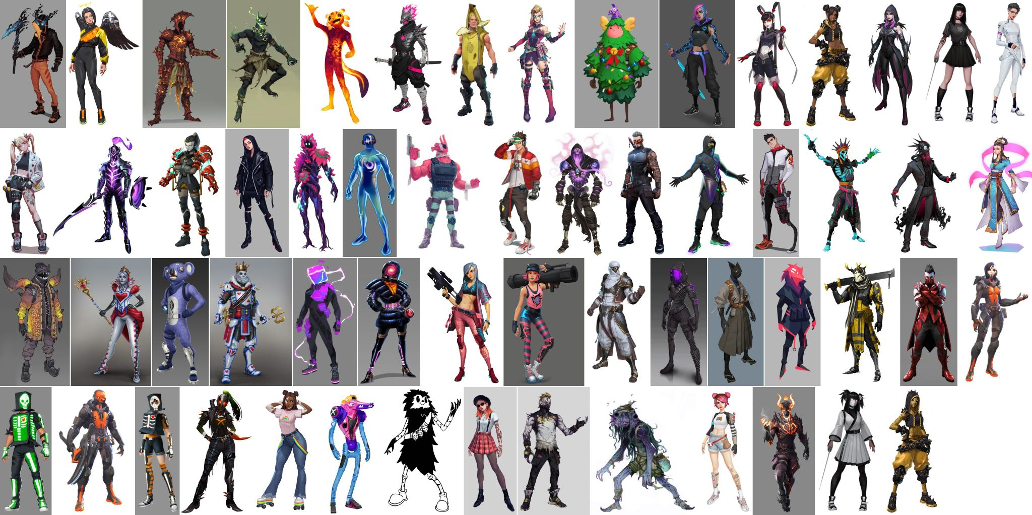 Fortnite fan survey reveals dozens of potential skins